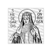 Saint Hildegard of Bingen Benedictine abbess Rubberstempel (Afrduk)
