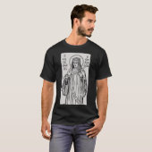 Saint Hildegard of Bingen Benedictine abbess T-shirt (Voorkant volledig)