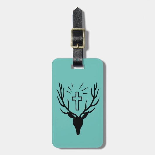Saint Hubert's Stag Bagagelabel (Voorkant verticaal)
