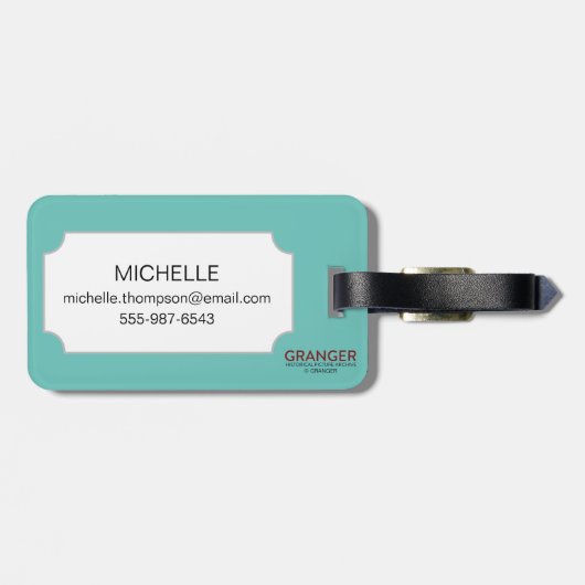 Saint Hubert's Stag Bagagelabel (Achterkant horizontaal)