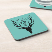 Saint Hubert's Stag Drankjes Onderzetter (Linkerzijde)