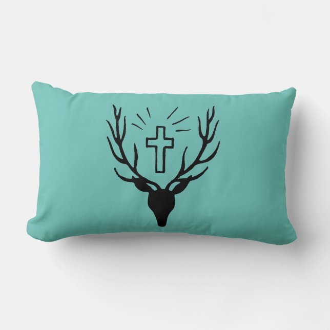 Saint Hubert's Stag Kussen (Voorkant)