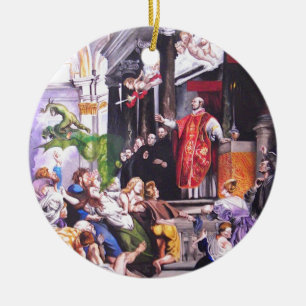 Saint Ignatius Loyola Keramisch Ornament