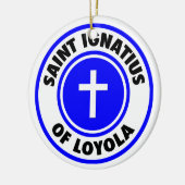 Saint Ignatius van Loyola Keramisch Ornament (Links)