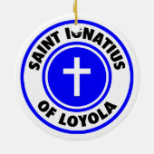 Saint Ignatius van Loyola Keramisch Ornament (Achterkant)