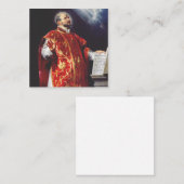 Saint Ignatius van Loyola Vierkante Visitekaartje (Voorkant / Achterkant)