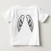 Saint in Training baby t-shirt met vleugels (Achterkant)