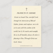 Saint Isidore de Farmer Laborer Religious Prayer Informatiekaartje (Achterkant)