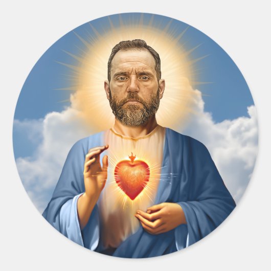 Saint Jack Smith Gebedskaars Ronde Sticker (Voorkant)