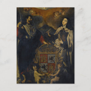 Saint James de Greater van de School of Madrid Briefkaart