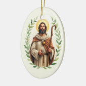 Saint James the Greater God's Peace and Blessings Keramisch Ornament (Links)