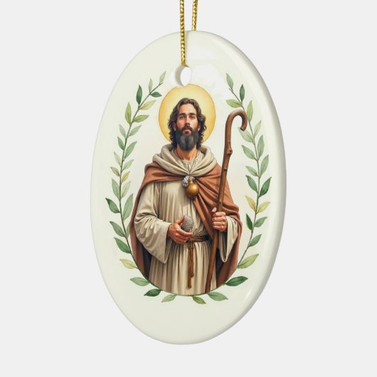 Saint James the Greater God's Peace and Blessings Keramisch Ornament (Links)