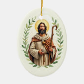 Saint James the Greater God's Peace and Blessings Keramisch Ornament (Voorkant)
