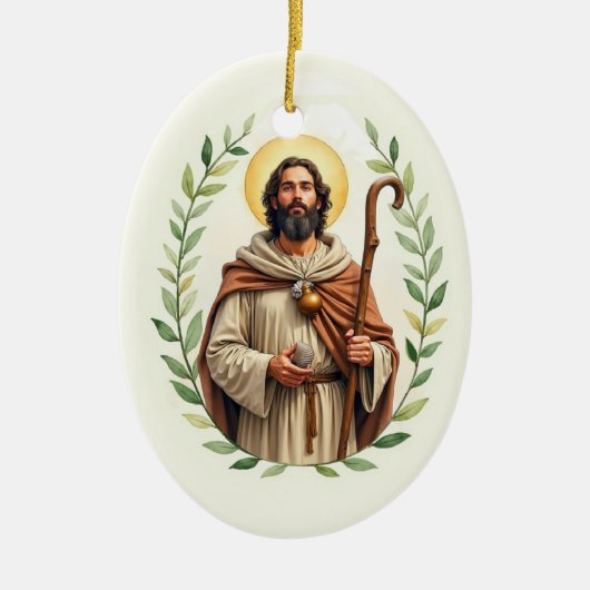 Saint James the Greater God's Peace and Blessings Keramisch Ornament (Voorkant)