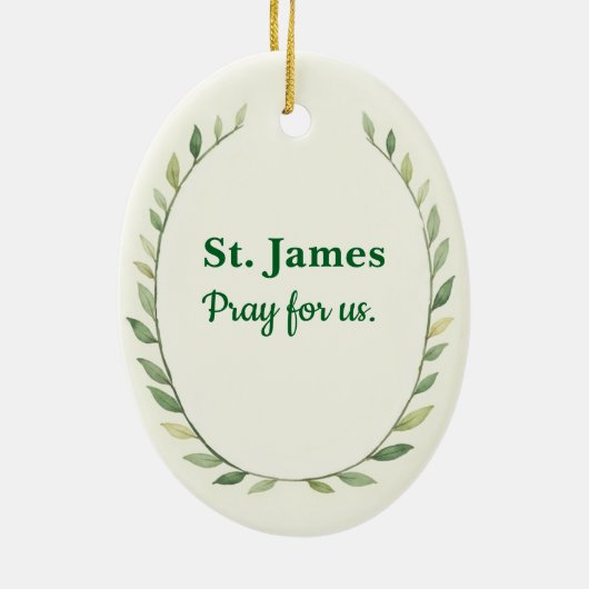 Saint James the Greater God's Peace and Blessings Keramisch Ornament (Achterkant)