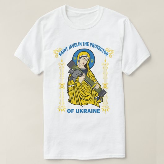 Saint Javelin de beschermster van Oekraïne T-shirt (Design voorkant)