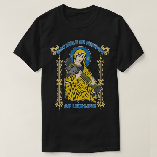 Saint Javelin de beschermster van Oekraïne T-shirt (Design voorkant)