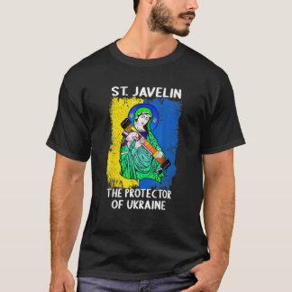 Saint Javelin Protector Ukraine ondersteunt Oekraï T-shirt