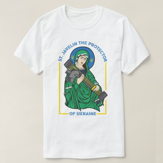 Saint Javelin The Protector Ukraine - St. Javel T-shirt (Design voorkant)
