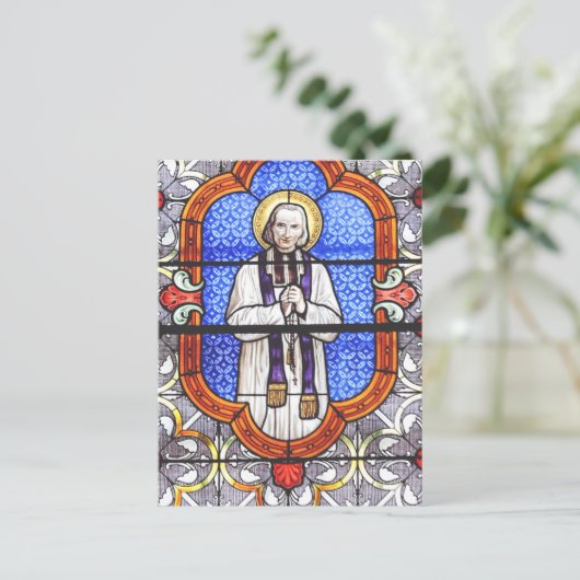 Saint Jean Baptiste Marie Vianney Feestdagenkaart (Staand voorkant)