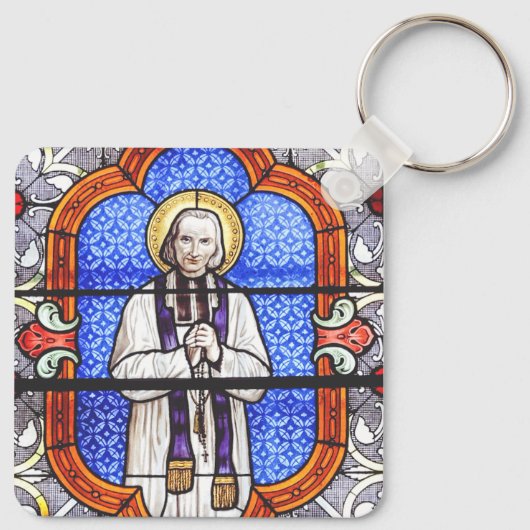 Saint Jean Baptiste Marie Vianney Sleutelhanger (Achterkant)