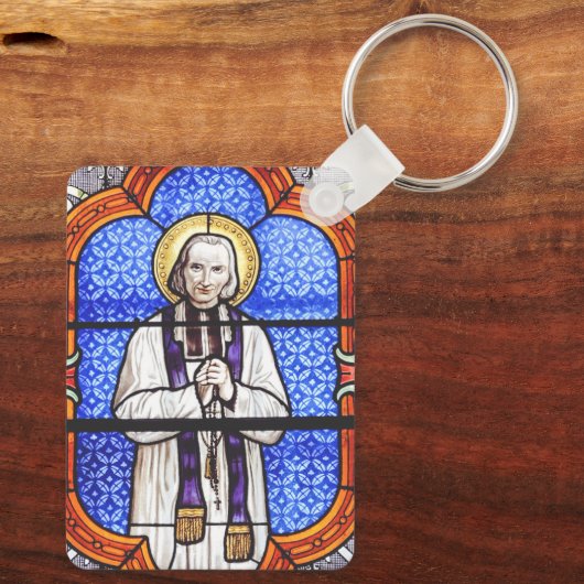 Saint Jean Baptiste Marie Vianney Sleutelhanger (Achterkant)