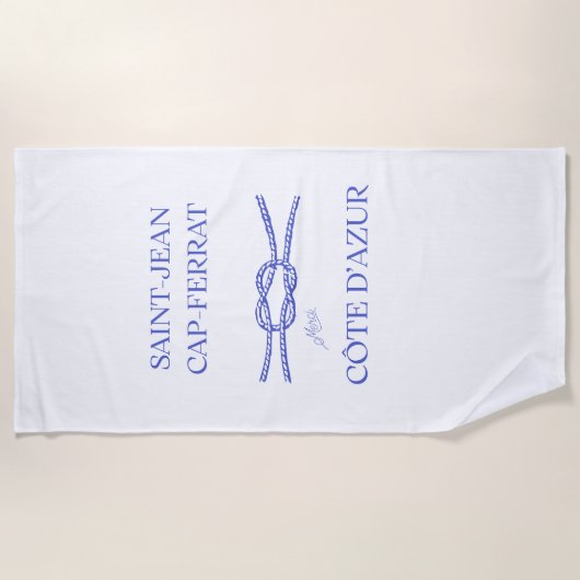 Saint-Jean-Cap-Ferrat Luxe Strandhanddoek Strandlaken (Voorkant)
