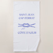 Saint-Jean-Cap-Ferrat Luxe Strandhanddoek Strandlaken (Voorkant)