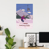 Saint Jean dAulps Skigebied Reisposter Poster (Thuiskantoor)
