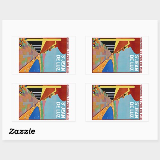 Saint Jean de Luz Rechthoekige Sticker (Vel)