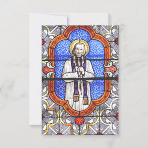 Saint Jean Vianney Premium Zielgids Kunstprint Bedankkaart