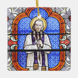 Saint Jean Vianney Premium Zielgids Kunstprint Keramisch Ornament