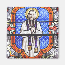Saint Jean Vianney Premium Zielgids Kunstprint Magneet