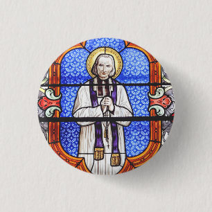 Saint Jean Vianney Premium Zielgids Kunstprint Ronde Button 3,2 Cm