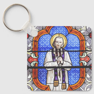 Saint Jean Vianney Premium Zielgids Kunstprint Sleutelhanger