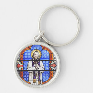 Saint Jean Vianney Premium Zielgids Kunstprint Sleutelhanger
