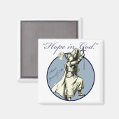 Saint Jeanne of Arc - Christelijke magneet (Voorkant / Achterkant)