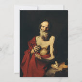 Saint Jerome door Jusepe de Ribera Feestdagenkaart (Voorkant)