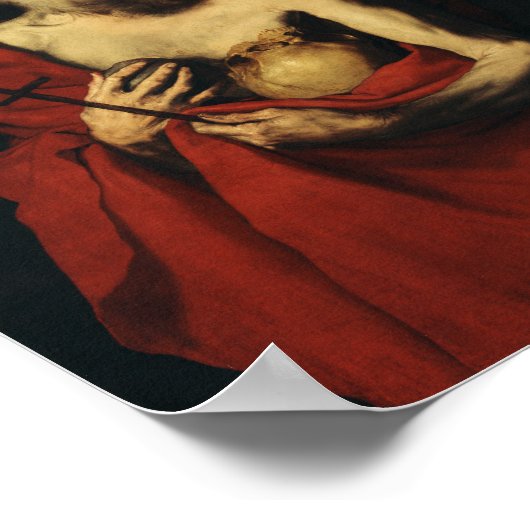 Saint Jerome door Jusepe de Ribera Poster (Hoek)
