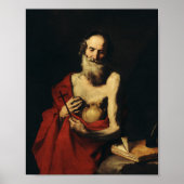 Saint Jerome door Jusepe de Ribera Poster (Voorkant)