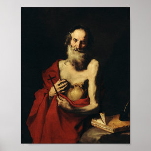 Saint Jerome door Jusepe de Ribera Poster