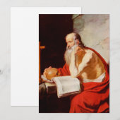 Saint Jerome Feestdagenkaart (Voorkant / Achterkant)