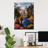 Saint Jerome in de wilde natuur door Durer Poster (Thuiskantoor)