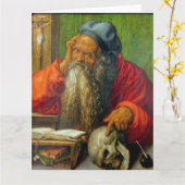 Saint Jerome in zijn studie - Albrecht Dürer Kaart (Gele Bloem)