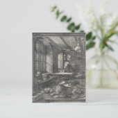 Saint Jerome in zijn studie door Albrecht Durer Briefkaart (Staand voorkant)