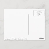 Saint Jerome in zijn studie door Albrecht Durer Briefkaart (Achterkant)