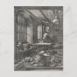 Saint Jerome in zijn studie door Albrecht Durer Briefkaart