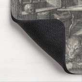 Saint Jerome in zijn studie door Albrecht Durer Muismat (Hoek)