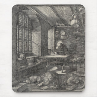 Saint Jerome in zijn studie door Albrecht Durer Muismat