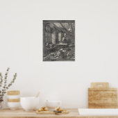 Saint Jerome in zijn studie door Albrecht Durer Poster (Keuken)